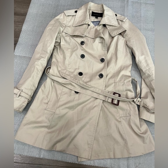 [M]Banana Republic Classic Tan Double Breasted Trench Coat - Picture 2 of 11